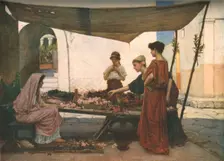 A Grecian Flower Market c1880, (c1930). Creator: John William Waterhouse