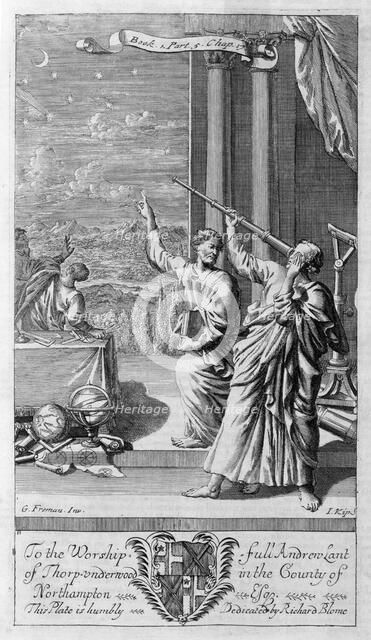 A Greek astronomer studying the stars, 1694. Artist: Johannes Kip