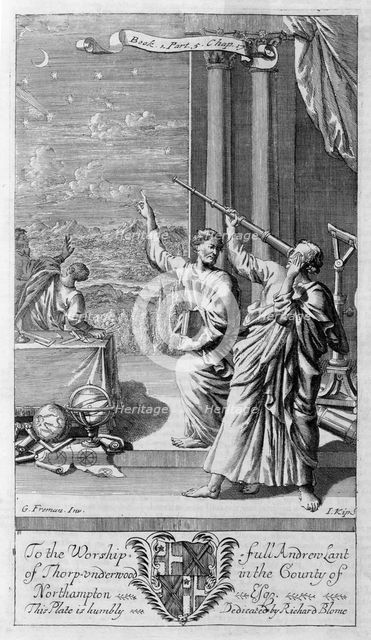 A Greek astronomer studying the stars, 1694. Creator: Johannes Kip.