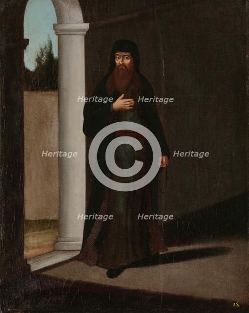 A Greek Priest, 1700-1737. Creator: Workshop of Jean Baptiste Vanmour.