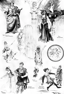 "A Greek Slave," the new musical comedy at Daly's Theatre, 1898. Creator: Unknown