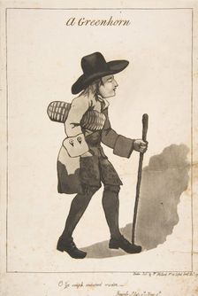 A Greenhorn, December 1, 1790. Creator: George Moutard Woodward