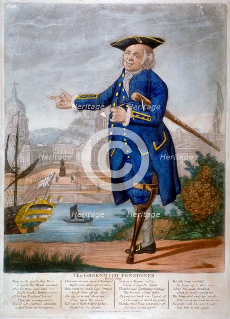 A Greenwich Pensioner, c1800. Artist: Anon