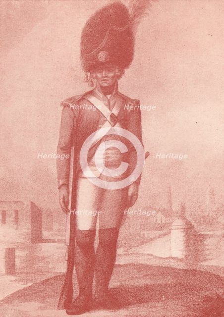 'A Grenadier (1791)', 1791 (1909). Artist: Francois David Soiron.
