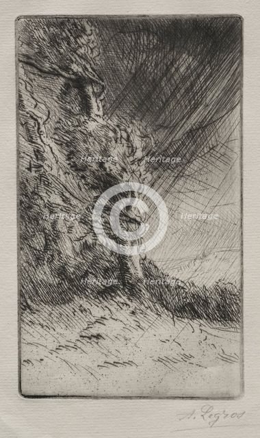 A Gust of Wind. Creator: Alphonse Legros (French, 1837-1911).