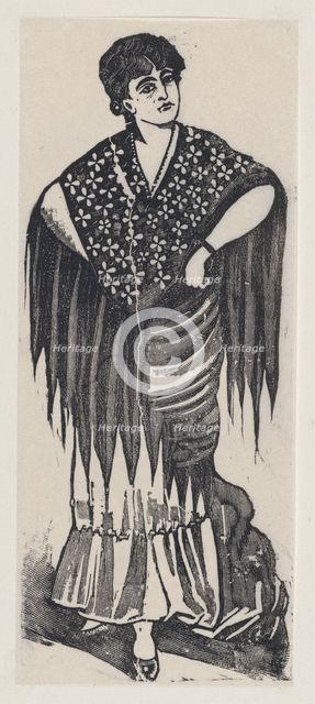 A gypsy, ca. 1880-1910., ca. 1880-1910. Creator: José Guadalupe Posada.