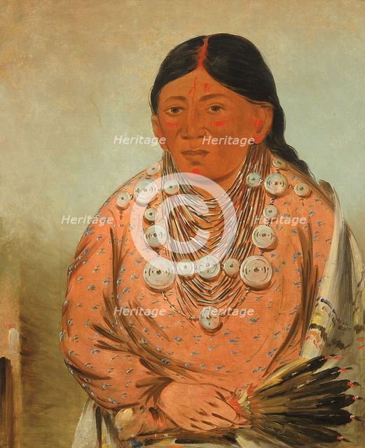 A'h-tee-wát-o-mee, a Woman, 1830. Creator: George Catlin.