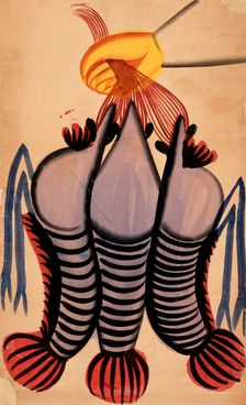 A Hand Holding Prawns, between 1875 and 1900. Creator: Unknown
