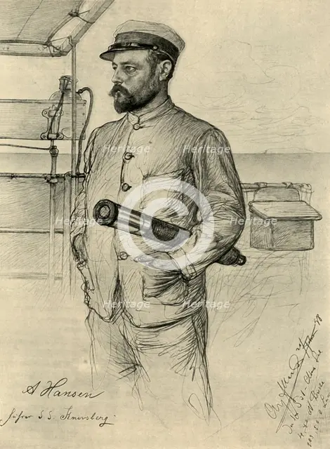 A Hansen, first officer on the 'Knivsberg', South China Sea, 1898.  Creator: Christian Wilhelm Allers.