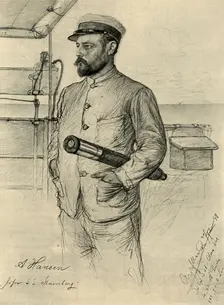 A Hansen, first officer on the Knivsberg South China Sea, 1898. Creator: Christian Wilhelm Allers