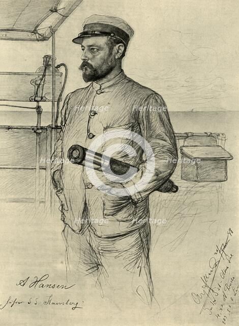 A Hansen, first officer on the 'Knivsberg', South China Sea, 1898.  Creator: Christian Wilhelm Allers.