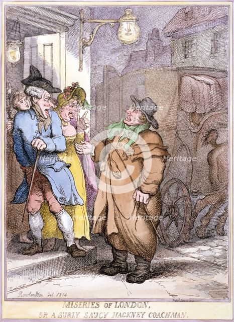 A hackney coachman, London, 1814. Artist: Anon