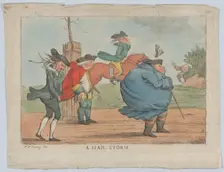 A Hail Storm, 1800-1820. Creator: Unknown