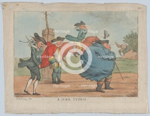 A Hail Storm, 1800-1820. Creator: Unknown.