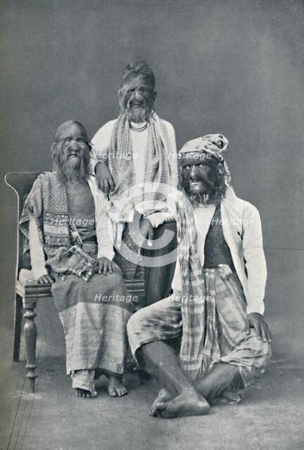 A hairy family of Mandalay, Burma, 1902. Artist: Bourne & Shepherd.