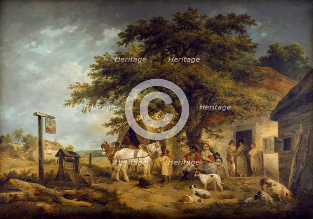 'A Halt of a Soldier and His Family', c1795-c1800. Artist: George Morland.