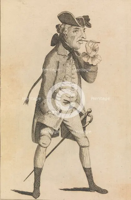 A Half Pay Officer Who Has Been at Dinner with Captain Broad, October 26, 1771. Creator: Matthew Darly.