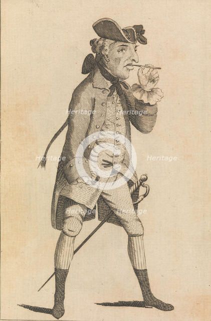 A Half Pay Officer Who Has Been at Dinner with Captain Broad, October 26, 1771. Creator: Matthew Darly.