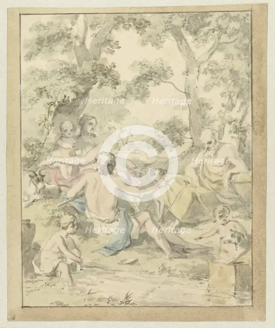 A Happy Arcadian Family, c.1752-c.1819. Creator: Juriaan Andriessen.