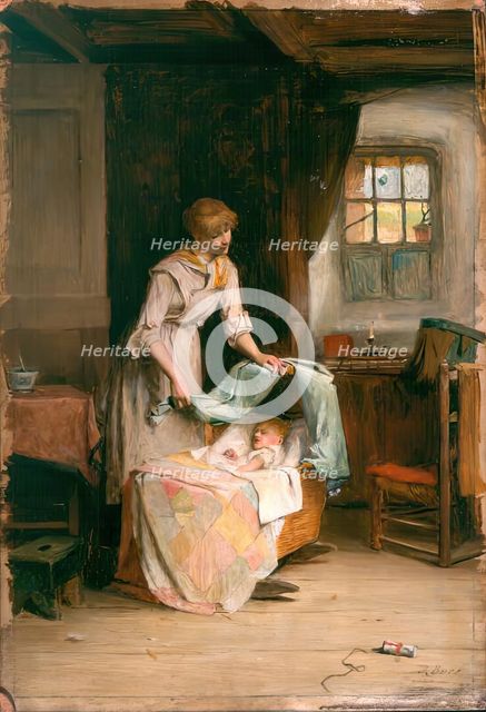 A Happy Home, 1875-1899. Creator: John Burr.