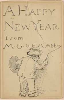 A Happy New Year, c. 1900-1910. Creator: Edwin Austin Abbey