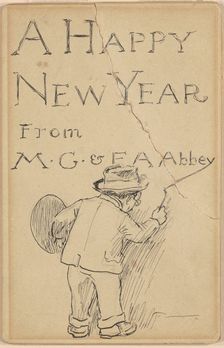 A Happy New Year, c. 1900-1910. Creator: Edwin Austin Abbey