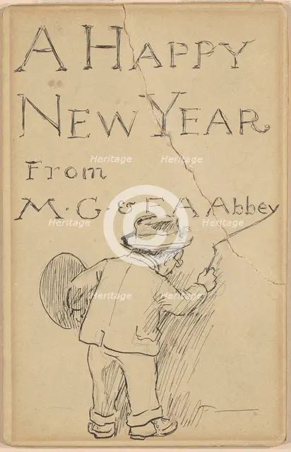 A Happy New Year, c. 1900-1910. Creator: Edwin Austin Abbey.