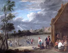 A Harvest scene 17th century. Artist: David Teniers II