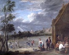 A Harvest scene 17th century. Artist: David Teniers II