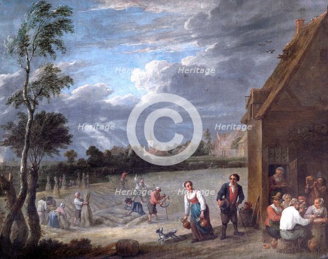 'A Harvest scene', 17th century. Artist: David Teniers II.