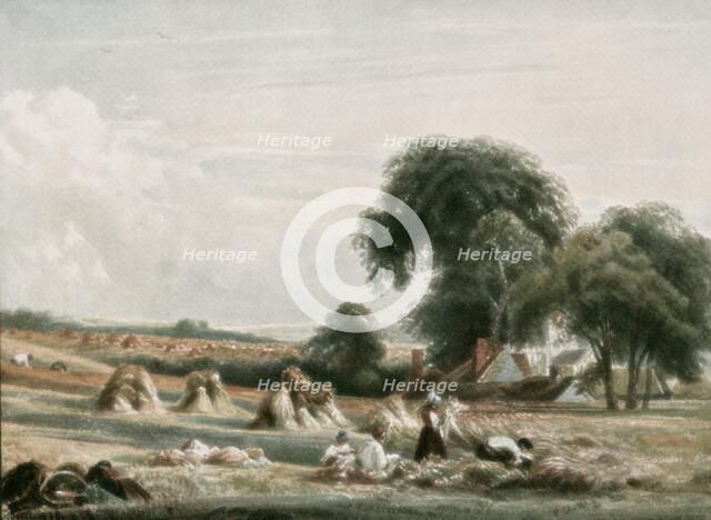 'A Harvest Scene', (c1900).  Creator: Unknown.