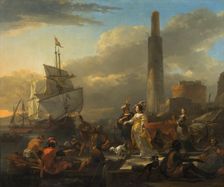 A Harbour Scene, between c.1665 and c.1665. Creator: Nicolaes Berchem