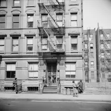 A Harlem apartment house, New York, 1943. Creator: Gordon Parks