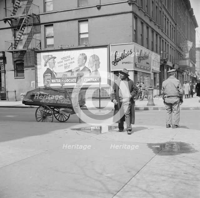 A Harlem street scene, New York, 1943. Creator: Gordon Parks.