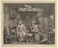 A Harlot's Progress, Plate 3, April 1732. Creator: William Hogarth