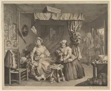 A Harlot's Progress, Plate 3, before April 1732. Creator: William Hogarth