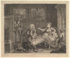 A Harlot's Progress, Plate 2, April 1732. Creator: William Hogarth