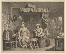 A Harlot's Progress, Plate 3, before April 1732. Creator: William Hogarth