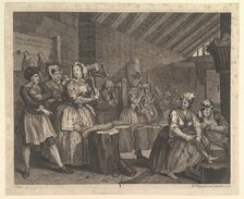 A Harlot's Progress, Plate 4, April 1732. Creator: William Hogarth