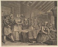 A Harlot's Progress, Plate 4, before April 1732. Creator: William Hogarth