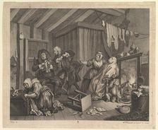 A Harlot's Progress, Plate 5, April 1732. Creator: William Hogarth