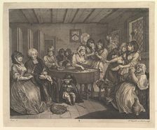 A Harlot's Progress, Plate 6, April 1732. Creator: William Hogarth