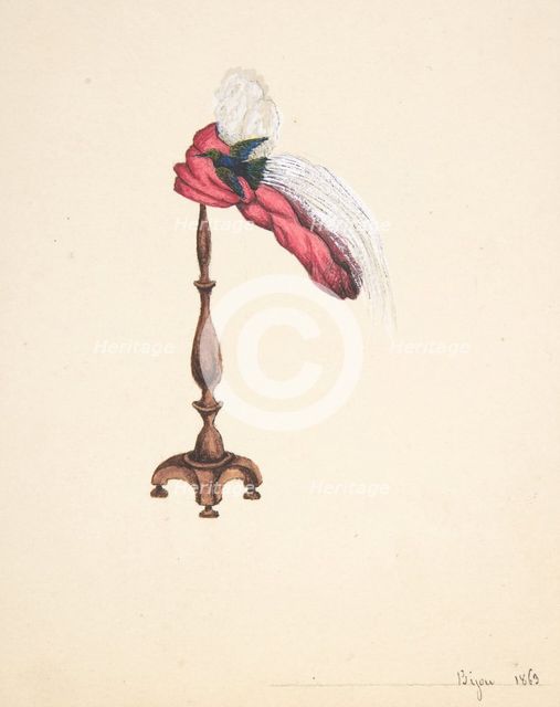 A Hat on a Stand, 1863. Creator: Auguste Félix.