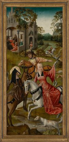 A hawking party, c1500. Creator: Anonymous