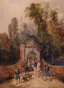 A Hawking Party Setting Out 19th century, (1935). Artist: George Haydock Dodgson