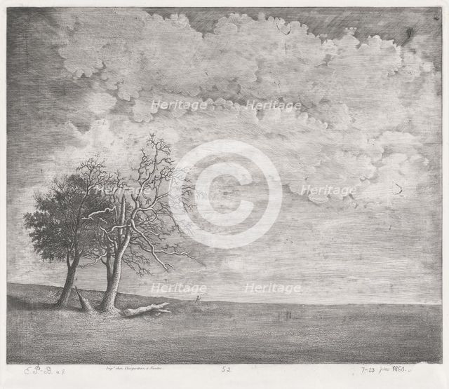 A Heath, 1860. Creator: Emmanuel Phélippes-Beaulieu.