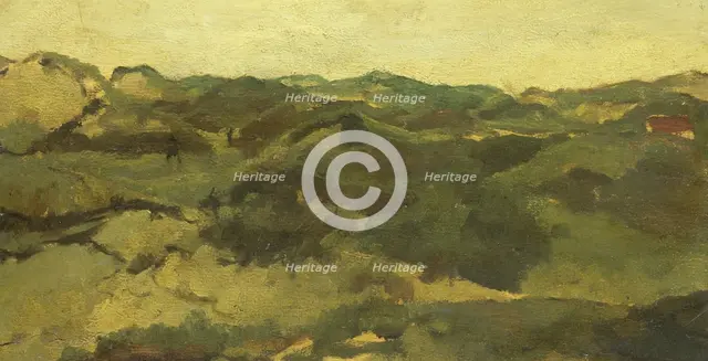 A Heath Landscape, Presumably in Drenthe, c.1880-c.1923. Creator: George Hendrik Breitner.
