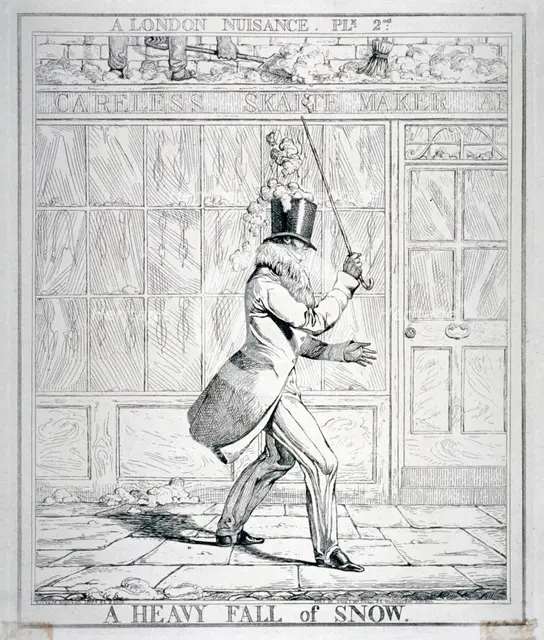 'A Heavy Fall of Snow', 1821. Artist: Richard Dighton