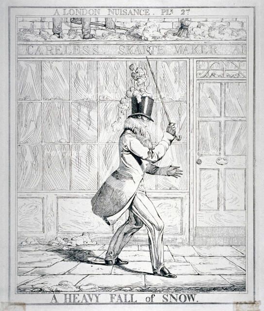 'A Heavy Fall of Snow', 1821. Artist: Richard Dighton