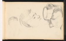 A Head, a Cup, and a Bread Roll, 1891/1894. Creator: Paul Cezanne